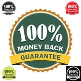 Pictogram van de Waarborg van het Geld van 100% het Achter royalty-vrije illustratie Pictogram van de Waarborg van het Geld van 100% het Achter royalty-vrije illustratie