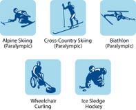 Pictogramas del deporte (paralympic) stock de ilustración Pictogramas del deporte (paralympic) stock de ilustración