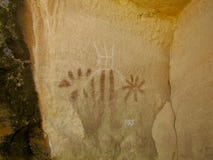 Pictograph panel at McConkie Ranch near Vernal, Utah. stock photography Pictograph panel at McConkie Ranch near Vernal, Utah. stock photography
