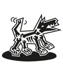 Picture of dog x-ray. Hand drawn design element. Vector. royalty free illustration Picture of dog x-ray. Hand drawn design element. Vector. royalty free illustration