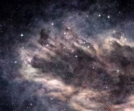 Dark nebula in deep space