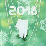 Happy new year - greeting card and background texture. Glove and stock illustration Happy new year - greeting card and background texture. Glove and stock illustration