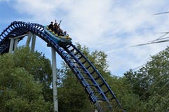 People on a roller-coaster in Europa park stock image People on a roller-coaster in Europa park stock image