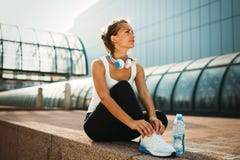 Picture of young attractive happy fitness woman royalty free stock image Picture of young attractive happy fitness woman royalty free stock image