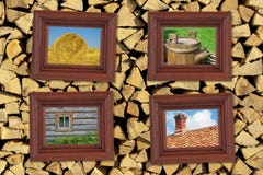 Pictures In Frames Royalty Free Stock Photography