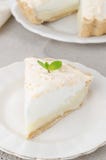 Piece Of Lemon Tart With Meringue On A Plate Stock Photography