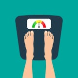 Piedi sulla bascula royalty illustrazione gratis Piedi sulla bascula royalty illustrazione gratis