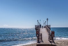 Pier along waterfront Pier along waterfront