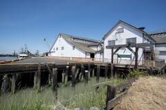 Pier at Steveston stock image Pier at Steveston stock image