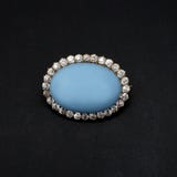 Pietra preziosa e Brooch del diamante Fotografia Stock Pietra preziosa e Brooch del diamante Fotografia Stock
