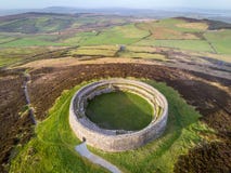 Pietra Ring Fort di Grianan di Aileach fotografie stock Pietra Ring Fort di Grianan di Aileach fotografie stock