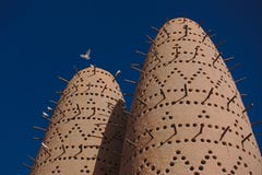 Pigeon Towers, in Katara cultural Village, Doha Qatar. stock photography Pigeon Towers, in Katara cultural Village, Doha Qatar. stock photography