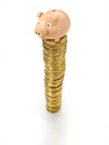 Piggy Bank Coins Stack Money