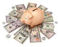 Piggy Bank Money Dollars Royalty Free Stock Photo Piggy Bank Money Dollars Royalty Free Stock Photo