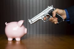Piggy bank robbery Stock Photos Piggy bank robbery Stock Photos