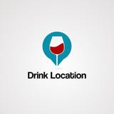 Pije wektor, ikonę, element i szablon lokacja logo, ilustracja wektor Pije wektor, ikonę, element i szablon lokacja logo, ilustracja wektor