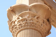 Pilar i Kom Ombo świątynia obrazy stock Pilar i Kom Ombo świątynia obrazy stock