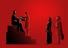 Pilate Potępia Jezus Umierać ilustracji Pilate Potępia Jezus Umierać ilustracji