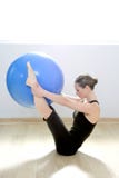 Pilates woman stability ball gym fitness yoga