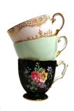 Pile antique de cuvettes images stock Pile antique de cuvettes images stock