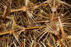 Pile of bamboo wood frames for paper umbrellas in Chiang Mai, Thailand stock photography Pile of bamboo wood frames for paper umbrellas in Chiang Mai, Thailand stock photography