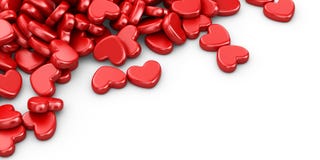 Pile Of Love Hearts 3D. Valentines Day Background Stock Image Pile Of Love Hearts 3D. Valentines Day Background Stock Image