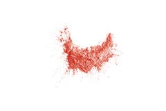 Red cosmetic clay isolated on white background, stock photos Red cosmetic clay isolated on white background, stock photos