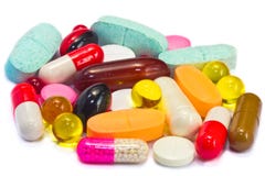 Pills Medicine Set Stock Images