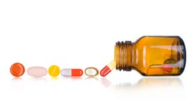 Pills Spilling Out Of Pill Bottle Royalty Free Stock Photo Pills Spilling Out Of Pill Bottle Royalty Free Stock Photo
