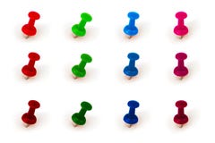 Pin Set - cores diferentes e máscaras imagem de stock Pin Set - cores diferentes e máscaras imagem de stock