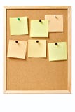 Pinboard With Pinned Notes Stock Image