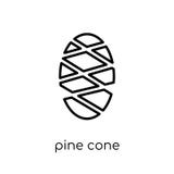 Pine cone icon from Christmas collection. royalty free illustration Pine cone icon from Christmas collection. royalty free illustration