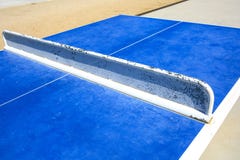 Ping pong table on the street stock photo Ping pong table on the street stock photo