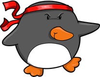 Pingouin de guerrier illustration libre de droits Pingouin de guerrier illustration libre de droits
