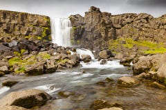 pingvellir Waterval IJsland stock afbeeldingen pingvellir Waterval IJsland stock afbeeldingen