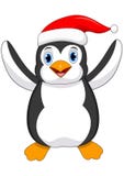 Pingwin z Santa kapeluszem odizolowywającym na białym tle również zwrócić corel ilustracji wektora royalty ilustracja Pingwin z Santa kapeluszem odizolowywającym na białym tle również zwrócić corel ilustracji wektora royalty ilustracja