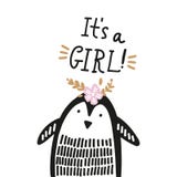 Pingüino exhausto de la mano linda del cuarto de niños pequeño, estampado de animales del bebé libre illustration Pingüino exhausto de la mano linda del cuarto de niños pequeño, estampado de animales del bebé libre illustration