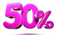Pink 50 Percent. Royalty Free Stock Image