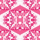 Pink background with hearts and stars stock illustration Pink background with hearts and stars stock illustration