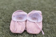 Pink ballet shoes royalty free stock photo Pink ballet shoes royalty free stock photo