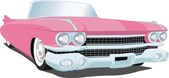 Pink Cadillac stock illustration Pink Cadillac stock illustration