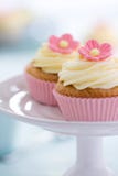 Pink Flower Cupcakes Royalty Free Stock Photography Pink Flower Cupcakes Royalty Free Stock Photography