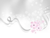 Pink flower design against silver grey background stock illustration Pink flower design against silver grey background stock illustration