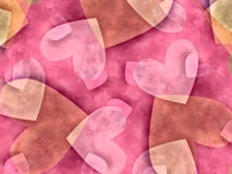 Pink Hearts Background Texture