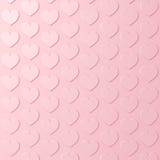 Pink Pastel Color Hearts Background With Shadows 3D Rendering Stock Images