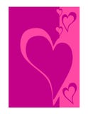 Pink Purple Valentine S Day Hearts Design Stock Photo