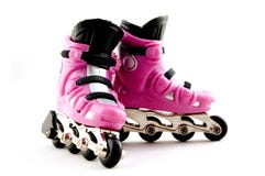 Pink Rollerscates Royalty Free Stock Photo