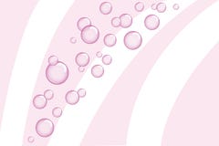 Pink soap bubbles on pink and white background stock illustration Pink soap bubbles on pink and white background stock illustration