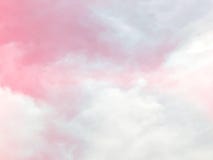 Pink pastel sky and clouds background