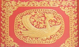 Pintura tailandesa tradicional del estilo imágenes de archivo libres de regalías Pintura tailandesa tradicional del estilo imágenes de archivo libres de regalías